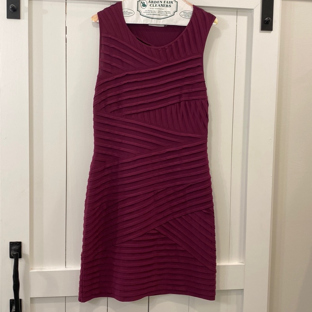 Eggplant body con dress